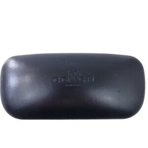 Coach Clambshell Sunglasses Case Black Hard Shell